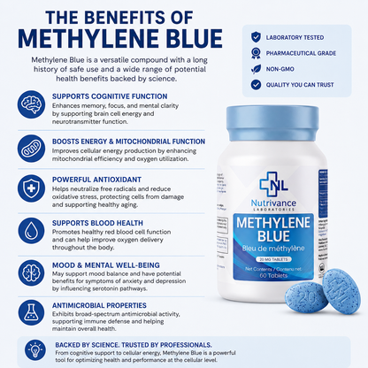 Methylene blue 20Mg tablet 30 count