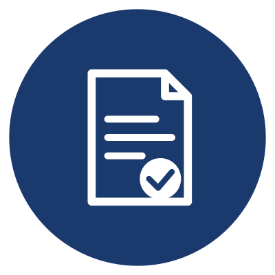 Certificate of Analysis (COA) verified symbol representing batch-specific quality testing, product verification, purity confirmation, identity testing, and documented laboratory analysis for methylene blue products. Quality assurance icon highlighting transparency, traceability, and access to detailed testing reports.