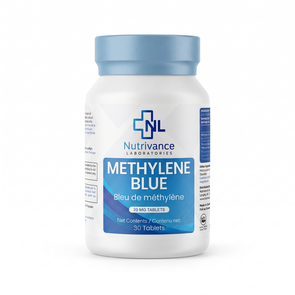Nutrivance Laboratories Inc. Methylene Blue 20mg Tablets 30 Count
